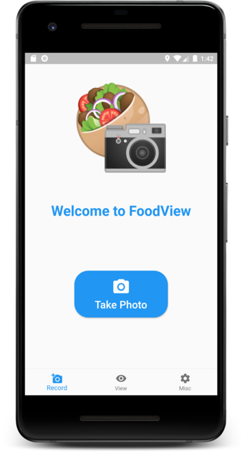 Welcome app screenshot