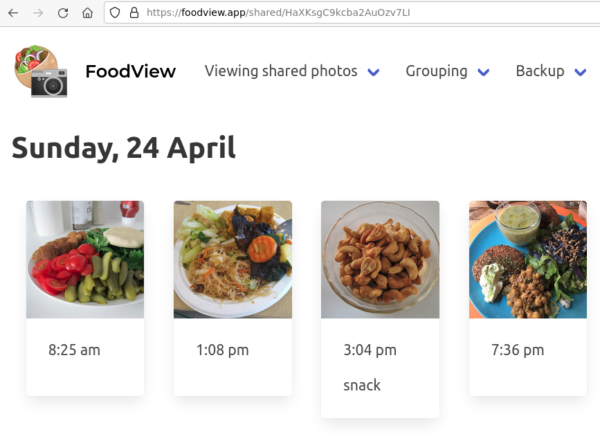 Shared link screenshot